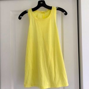 Zella Women's Yellow Razorback Tank Top Size Small